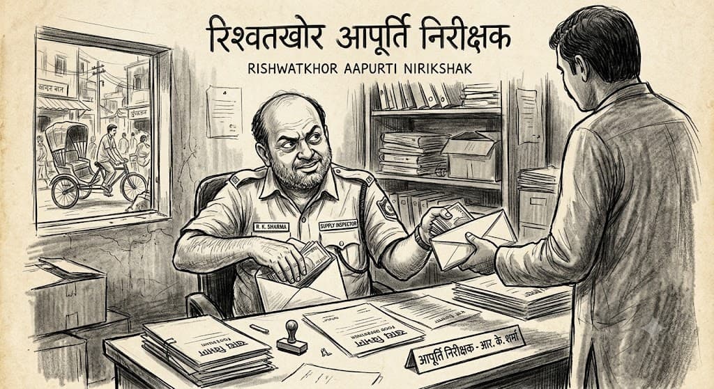 रिश्वतखोर आपूर्ति निरीक्षक मिथिलेश कुमार सिंह के खिलाफ पिंडरा के एसडीएम को की गई शिकायत